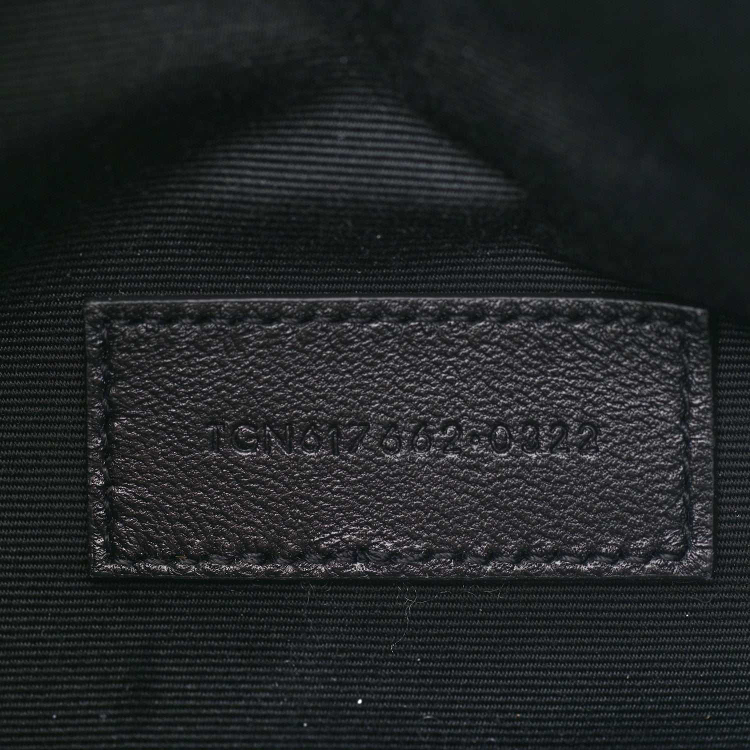 Saint Laurent Grain De Poudre Matelasse Chevron Monogram Envelope Clutch Black 7 of 7