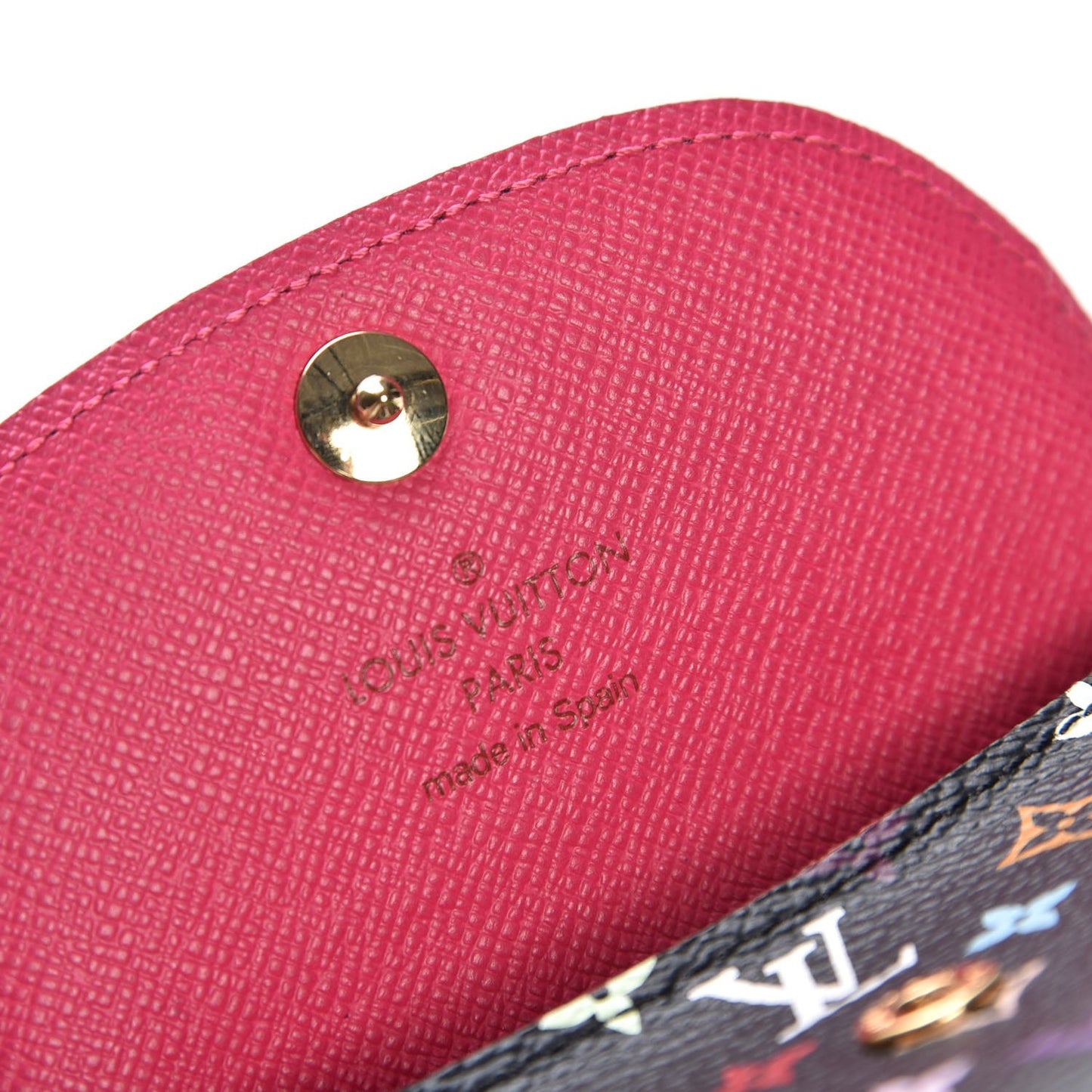 Monogram Multicolor Business Card Holder Black Grenade