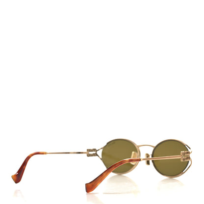 Miu Miu Metal Oval Sunglasses SMU52Y Tortoise 4 of 7