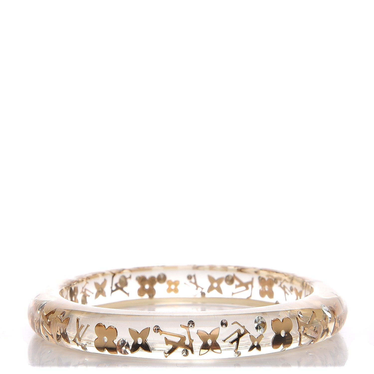 Louis Vuitton Resin Swarovski Medium Inclusion Bracelet PM Transparent 1 of 3