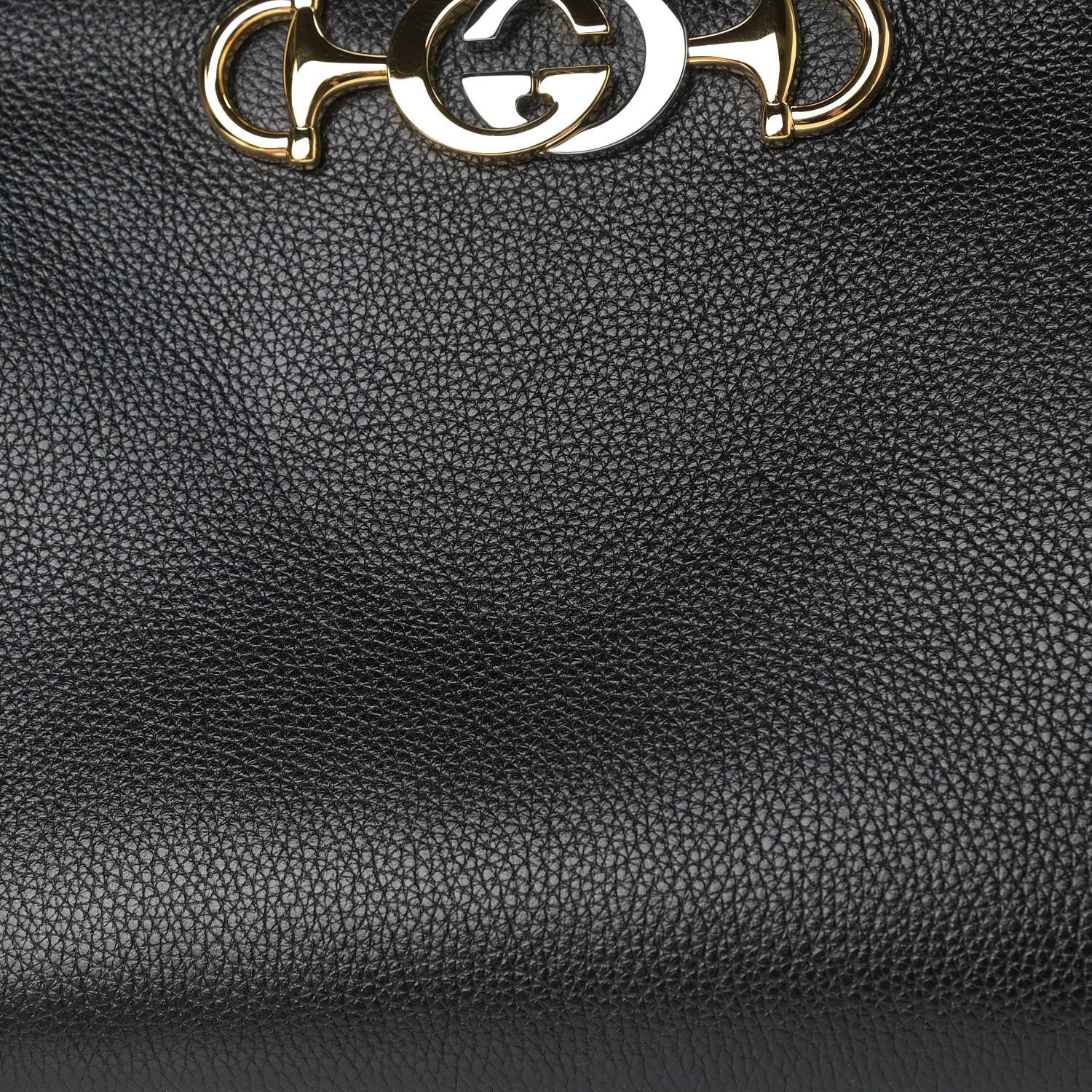 Gucci Grainy Calfskin Small Zumi Top Handle Bag Black 11 of 13