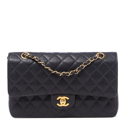 Chanel Caviar Quilted Medium Double Flap Black 1 of 9