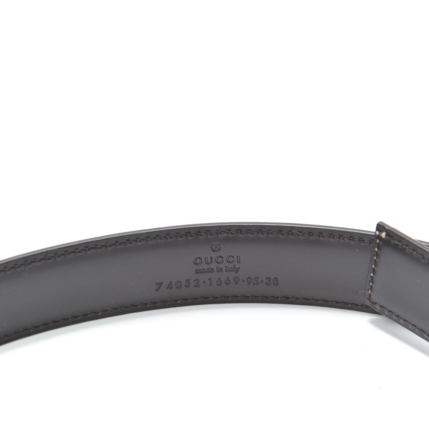 Gucci Calfskin Double G Belt 95 38 White 3 of 5