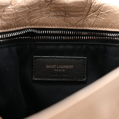 Saint Laurent Crinkled Calfskin Matelasse Monogram Medium Niki Chain Satchel Light Natural 6 of 10