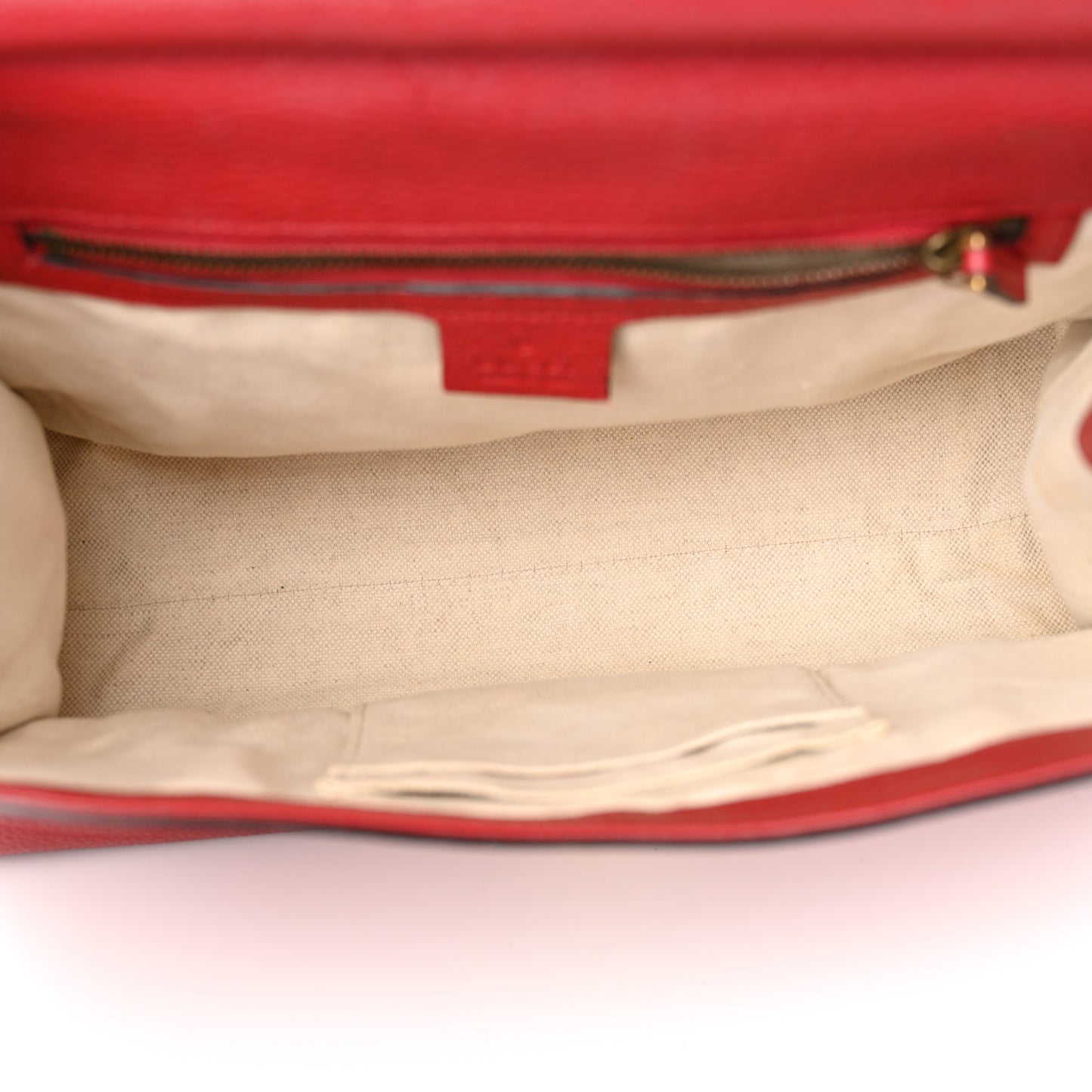 Calfskin Small GG Marmont Top Handle Bag Vulcanic Red