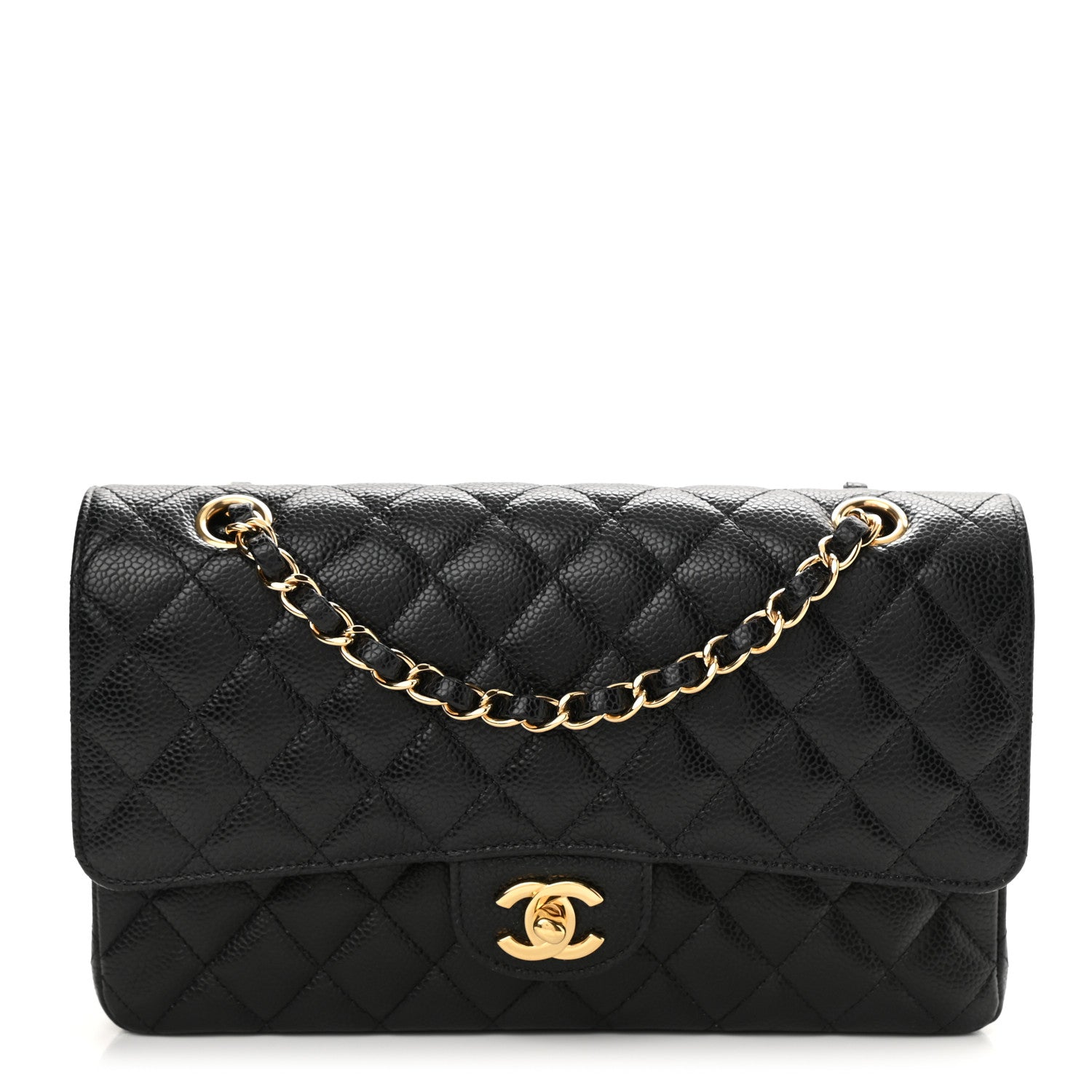 Chanel Caviar Quilted Medium Double Flap Black 1 of 11