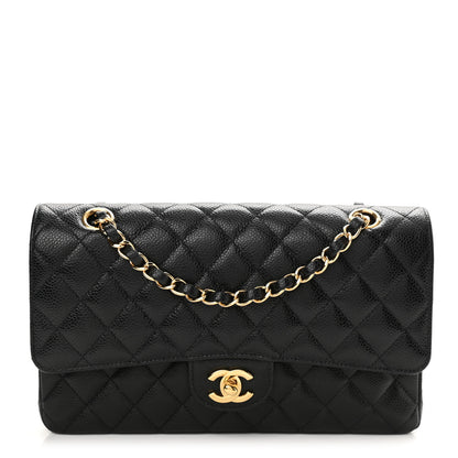 Chanel Caviar Quilted Medium Double Flap Black 1 of 11