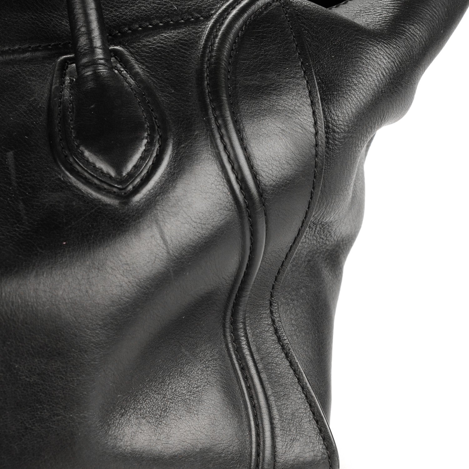 Celine Supple Calfskin Medium Phantom Luggage Black 8 of 10