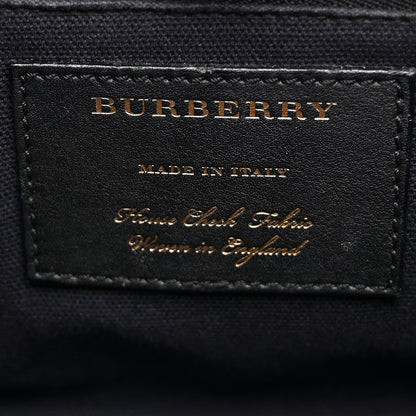 Burberry Grainy Calfskin House Check Small Banner Tote Red 5 of 12