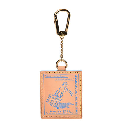 Louis Vuitton Vachetta Groom Key Ring Bag Charm Blue 1 of 4