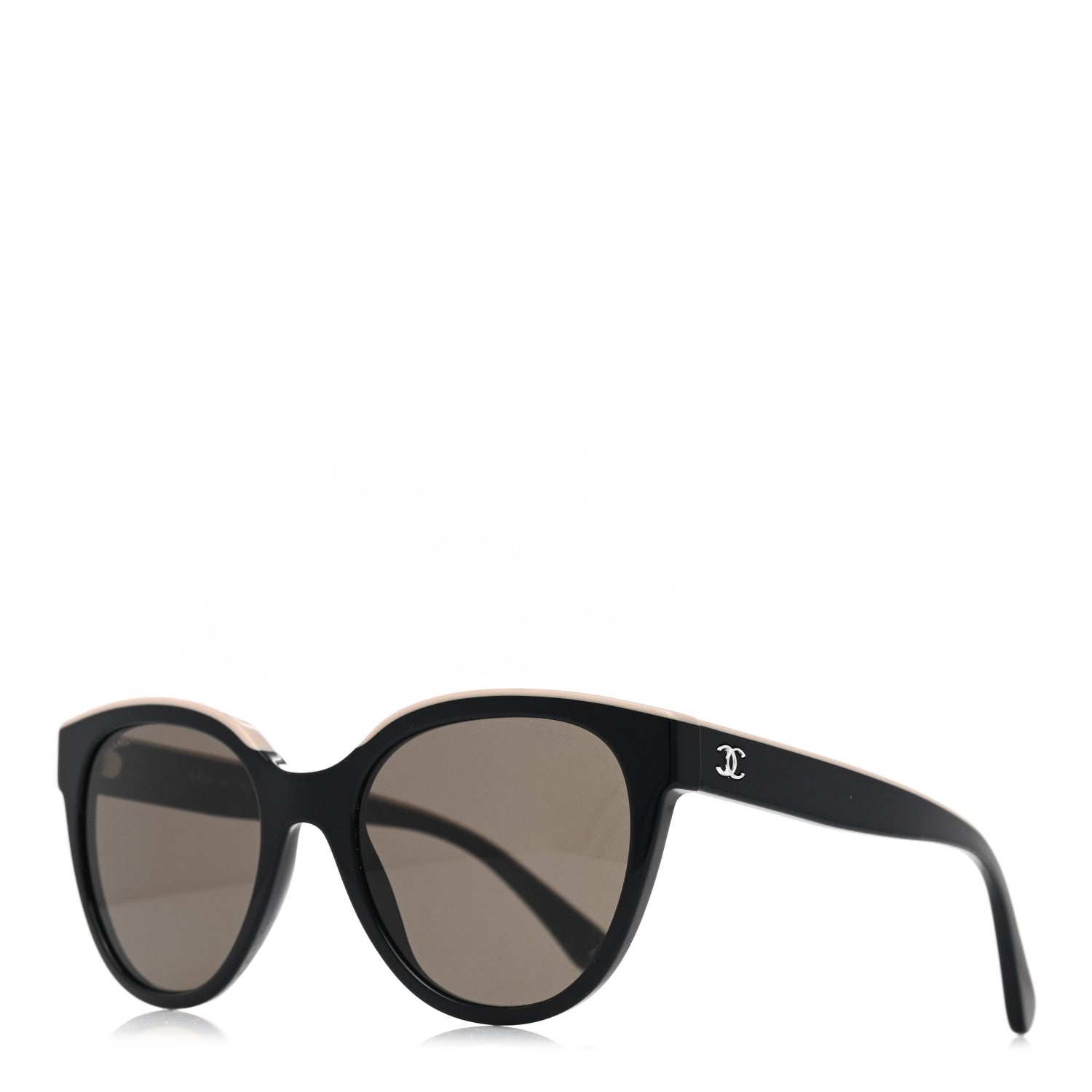 Chanel Acetate CC Butterfly Sunglasses 5414 Black Beige 1 of 7