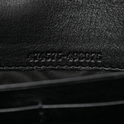 Gucci Calfskin Matelasse GG Marmont Chain Wallet Black 7 of 14