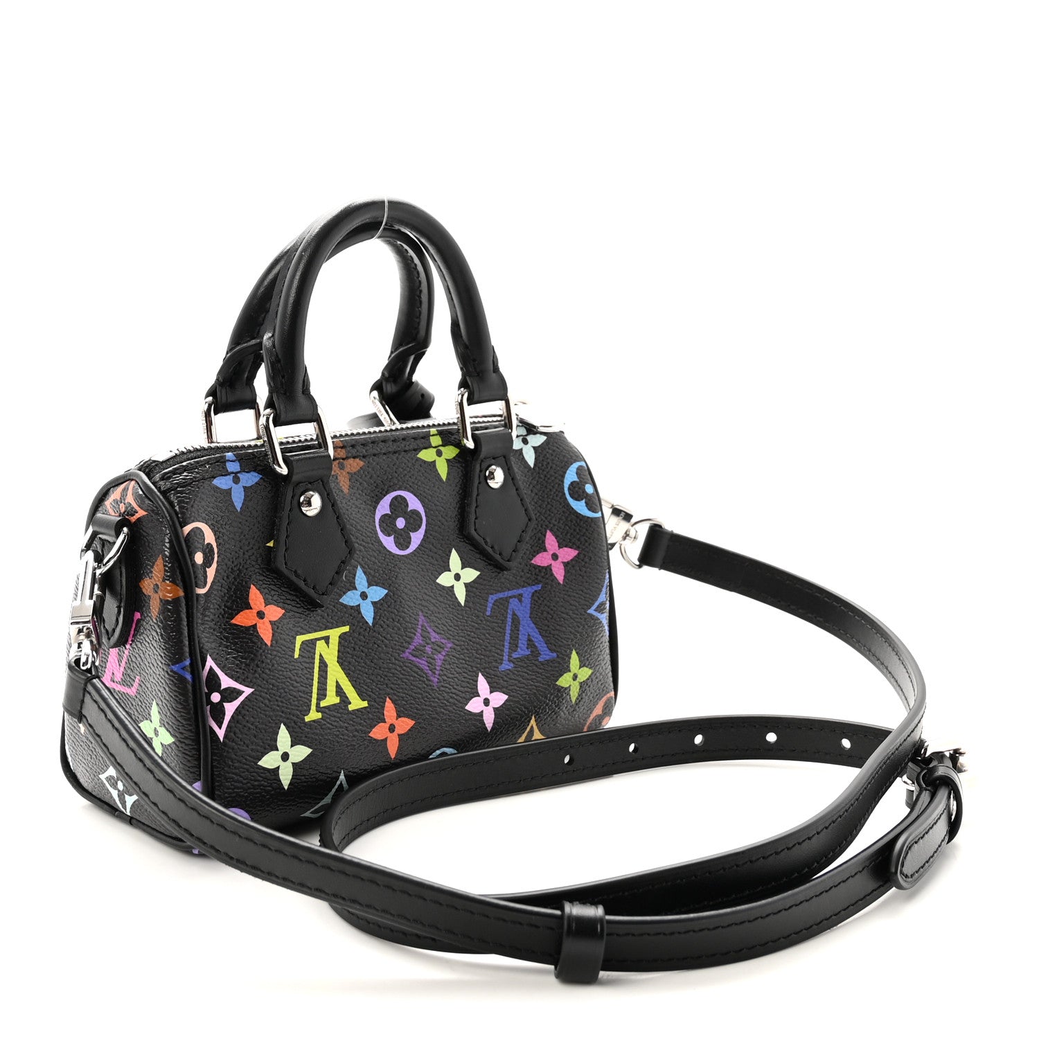 Louis Vuitton LV x TM Monogram Multicolor Nano Speedy Black 3 of 9