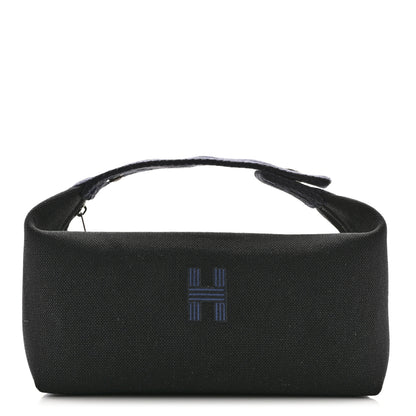 Hermes Canvas Small Bride-A-Brac Pouch Black Bleu Nuit 1 of 6