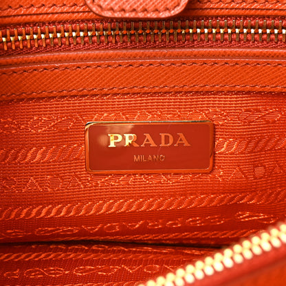 Prada Saffiano Lux Medium Tote Papaya 6 of 9