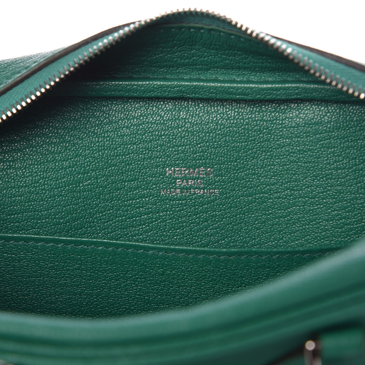 Hermes Chevre Mysore Plume II Mini Vert Vertigo 6 of 7