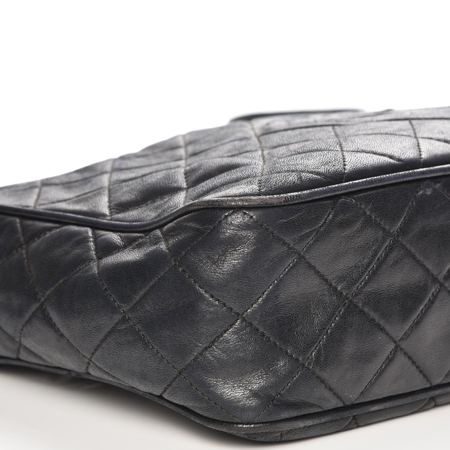 Lambskin Quilted CC Camera Case Black
