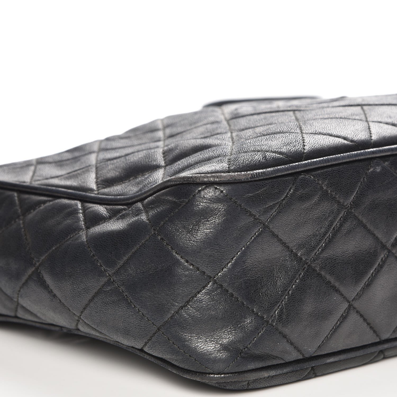 Chanel Lambskin Quilted CC Camera Case Black 10 of 11