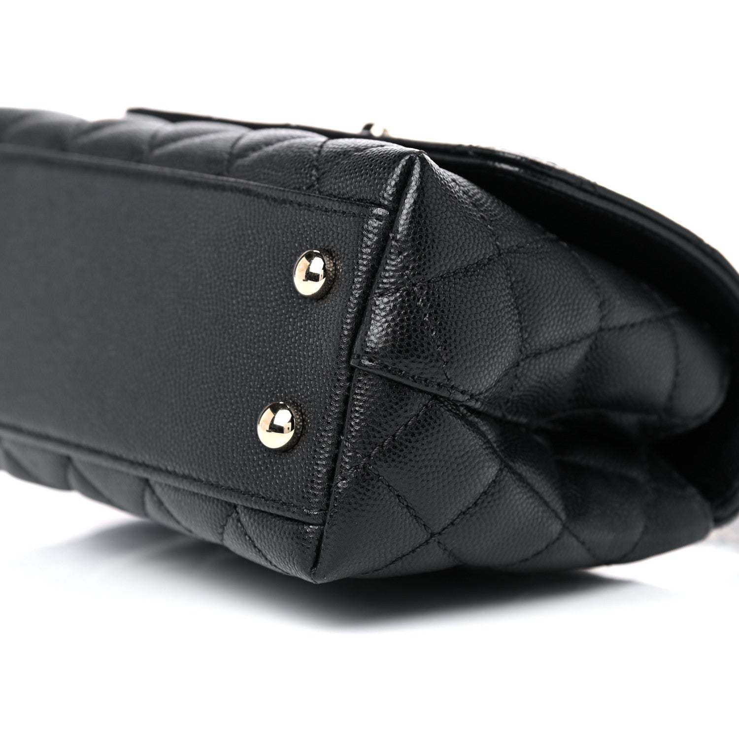 Chanel Caviar Quilted Extra Mini Coco Handle Flap Black 9 of 10