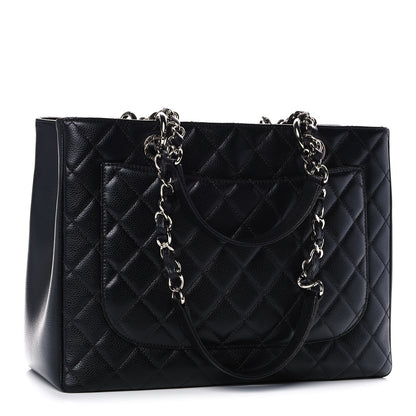 Chanel Caviar Quilted Grand Shopping Tote GST Black 3 of 11