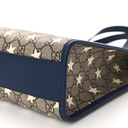 Gucci GG Supreme Monogram Stars Childrens Tote Beige Ebony Yellow Royal 10 of 10