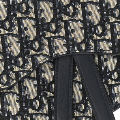 Christian Dior Oblique Saddle Belt Pouch Blue 8 of 10