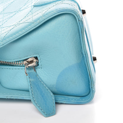Christian Dior Calfskin Cannage Stitched Small East West Lady Dior Light Blue 9 of 10