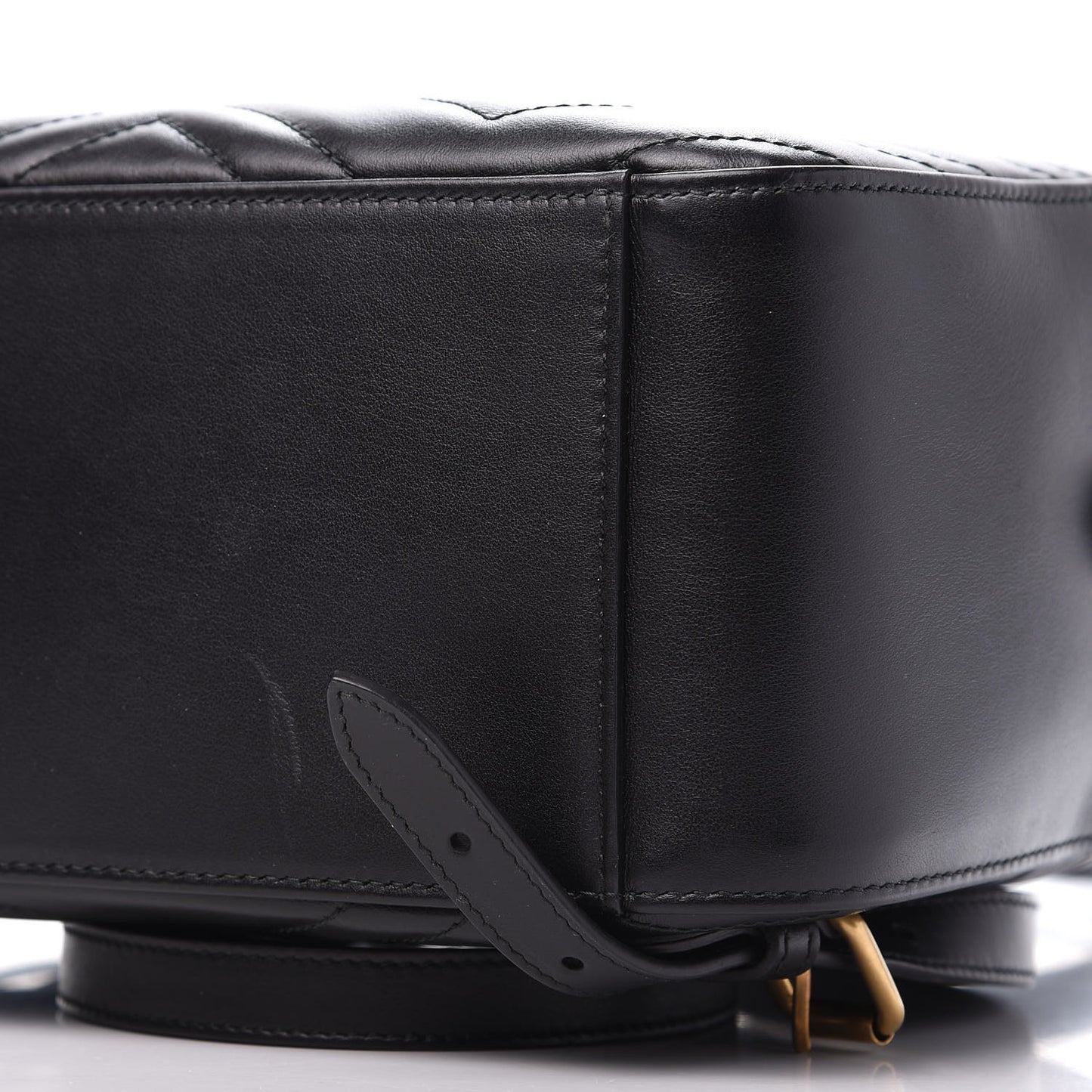 Calfskin Matelasse GG Marmont Dome Backpack Black