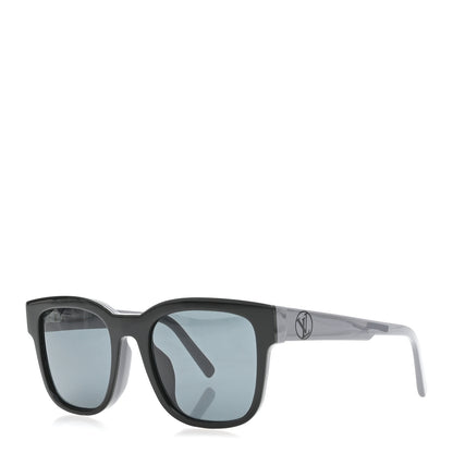 Louis Vuitton Outerspace Square Sunglasses Z1093E Black Grey 1 of 9