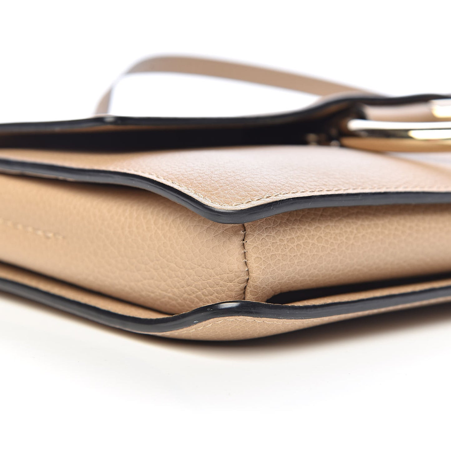 Goatskin Small Faye Shoulder Bag Tan