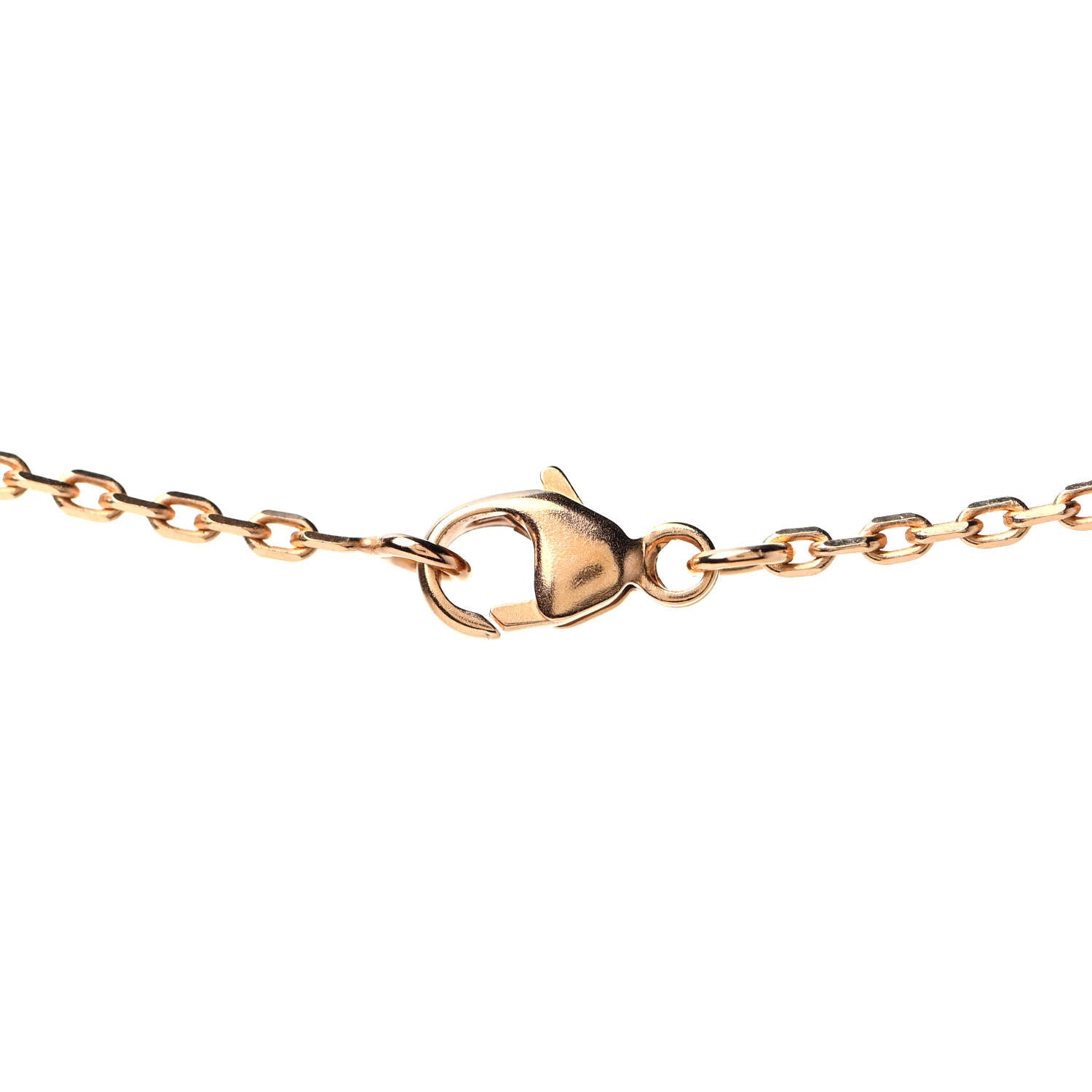 Hermes Lacquered Gold Mini Pop H Pendant Necklace Rose Dragee 3 of 4