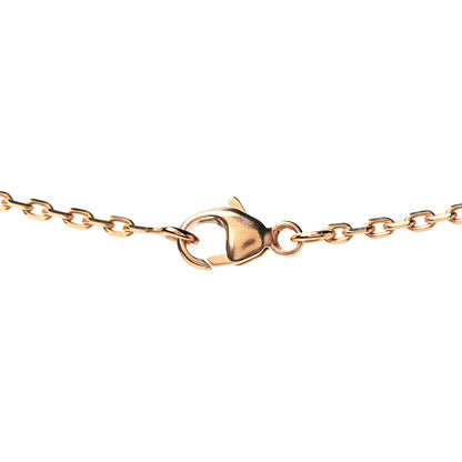 Hermes Lacquered Gold Mini Pop H Pendant Necklace Rose Dragee 3 of 4