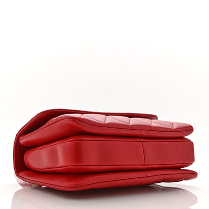 Chanel Lambskin Quilted Small Trendy CC Flap Dual Handle Bag Red 4 of 10