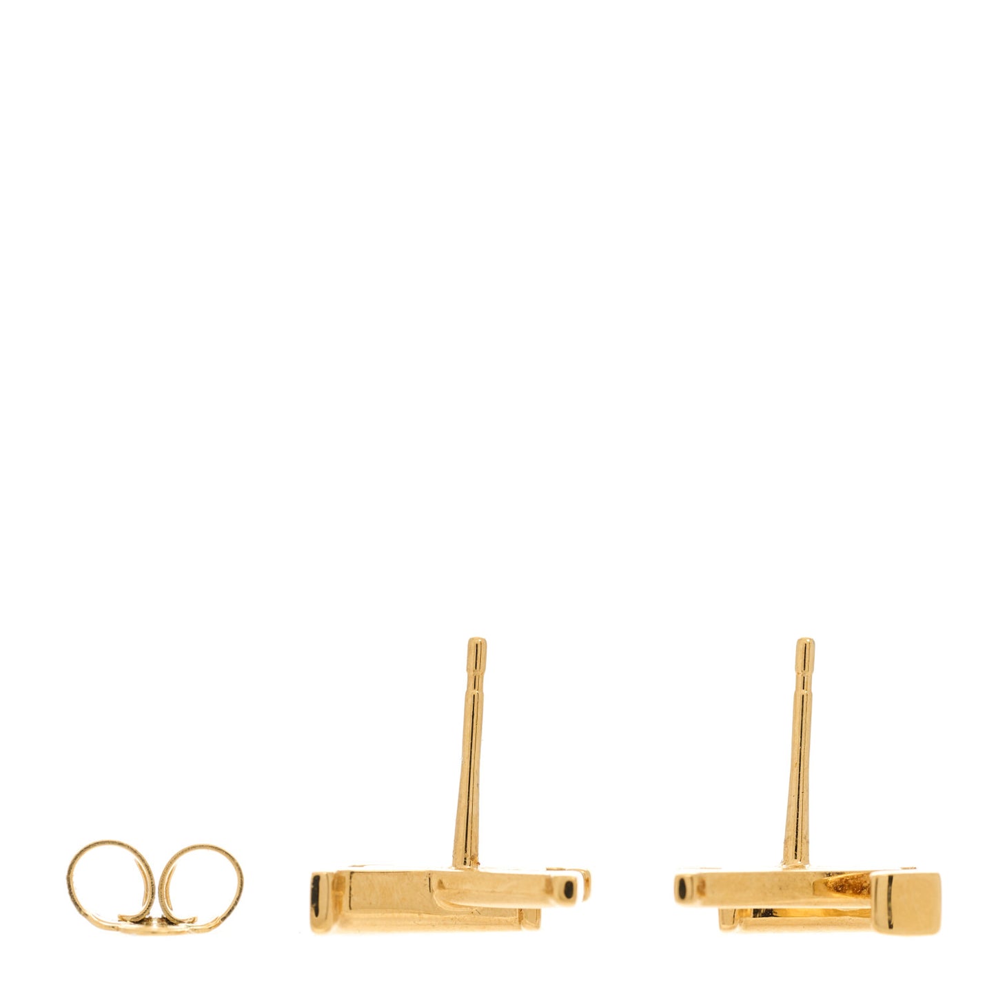 Metal LV Iconic Earrings Gold