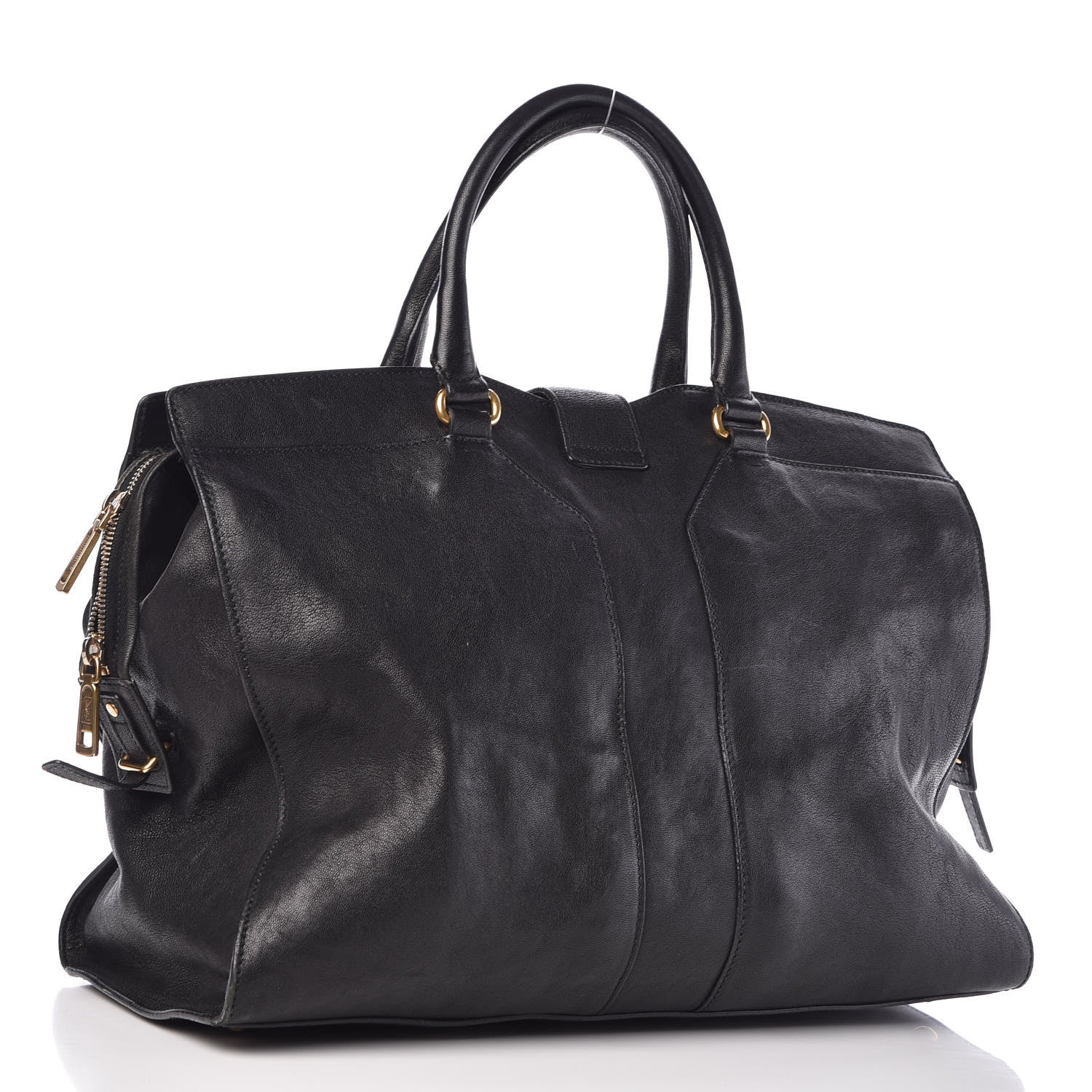 Saint Laurent Sheepskin Large Cabas ChYc Black 3 of 12