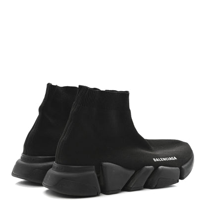 Balenciaga Technical 3D Recycled Knit Womens Speed 2.0 Sneakers 41 Monocolor Black 5 of 10