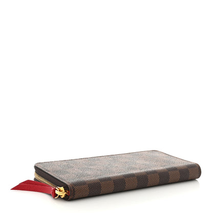 Louis Vuitton Damier Ebene Clemence Wallet Cherry 4 of 12
