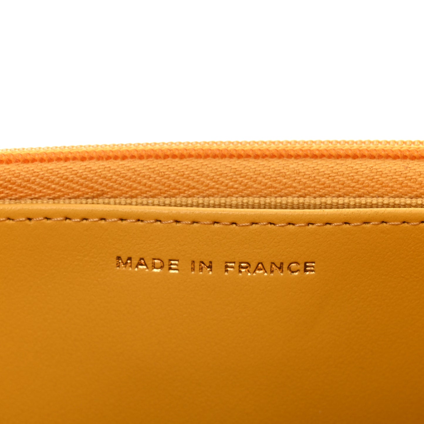 Caviar Quilted Wallet on Chain WOC Yellow
