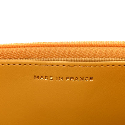 Chanel Caviar Quilted Wallet on Chain WOC Yellow 7 of 9
