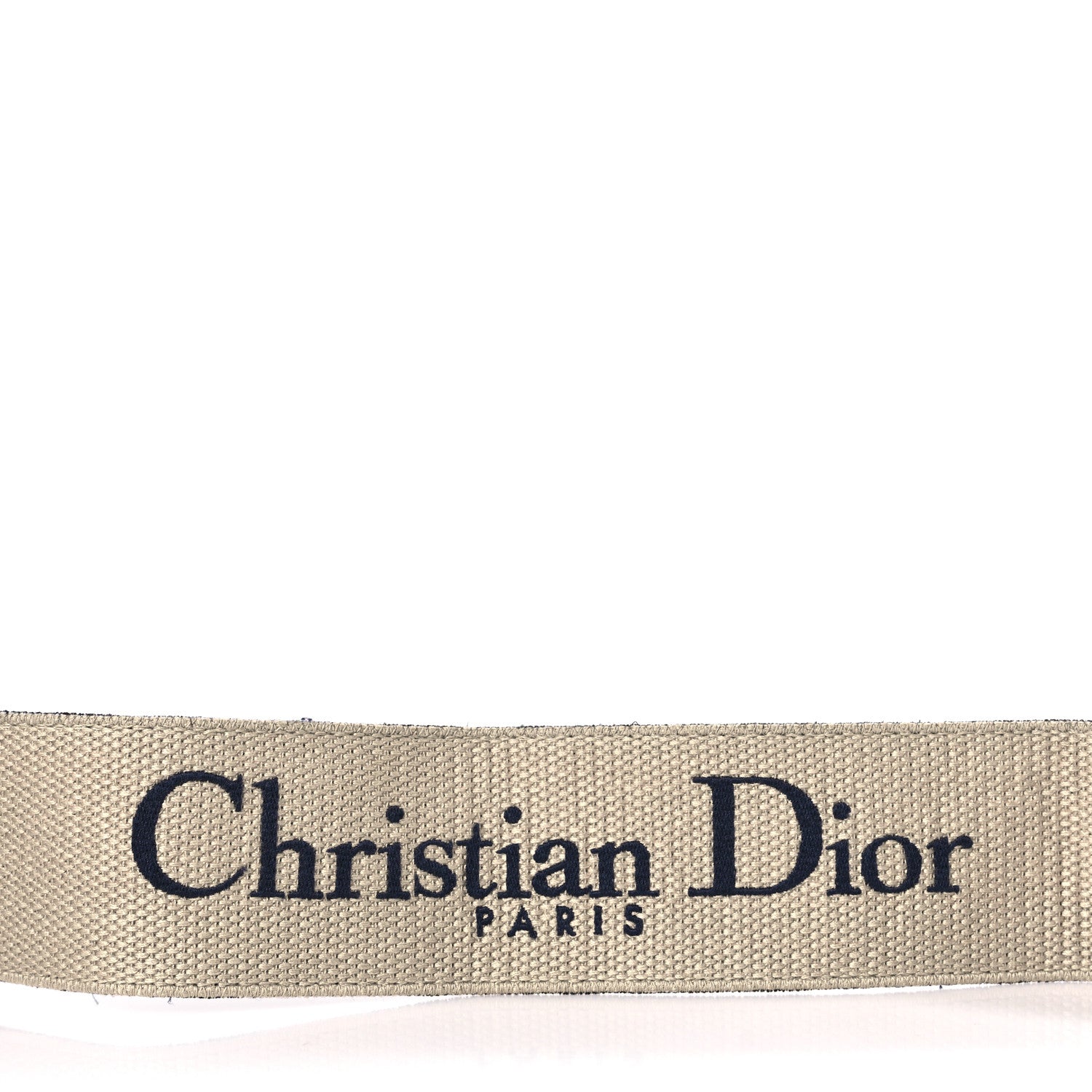 Christian Dior Canvas Embroidered Shoulder Strap Blue 5 of 6