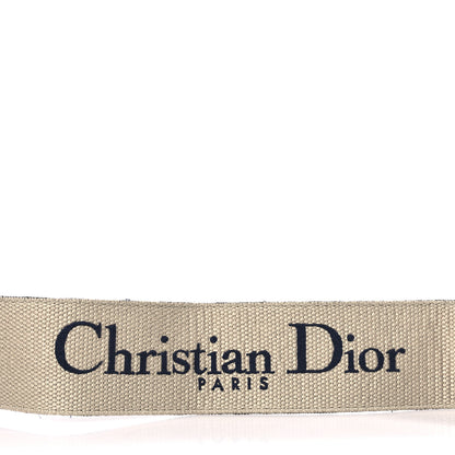 Christian Dior Canvas Embroidered Shoulder Strap Blue 5 of 6