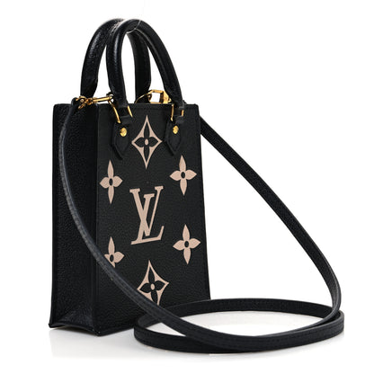 Louis Vuitton Empreinte Monogram Giant Petit Sac Plat Black Beige 3 of 10