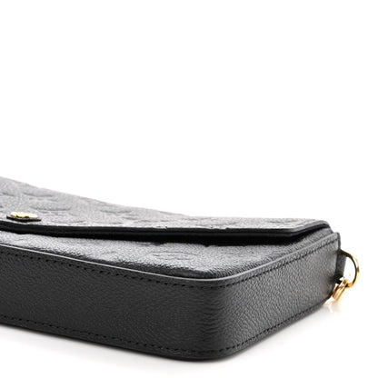 Louis Vuitton Empreinte Pochette Felicie Chain Wallet Black 10 of 10