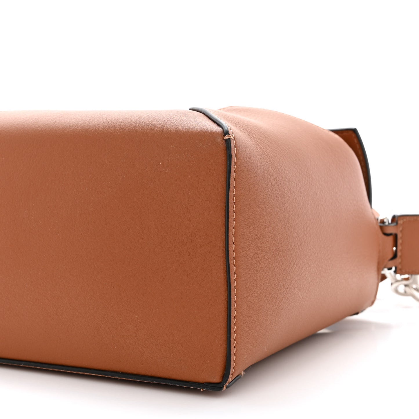 Calfskin Small Puzzle Edge Bag Tan