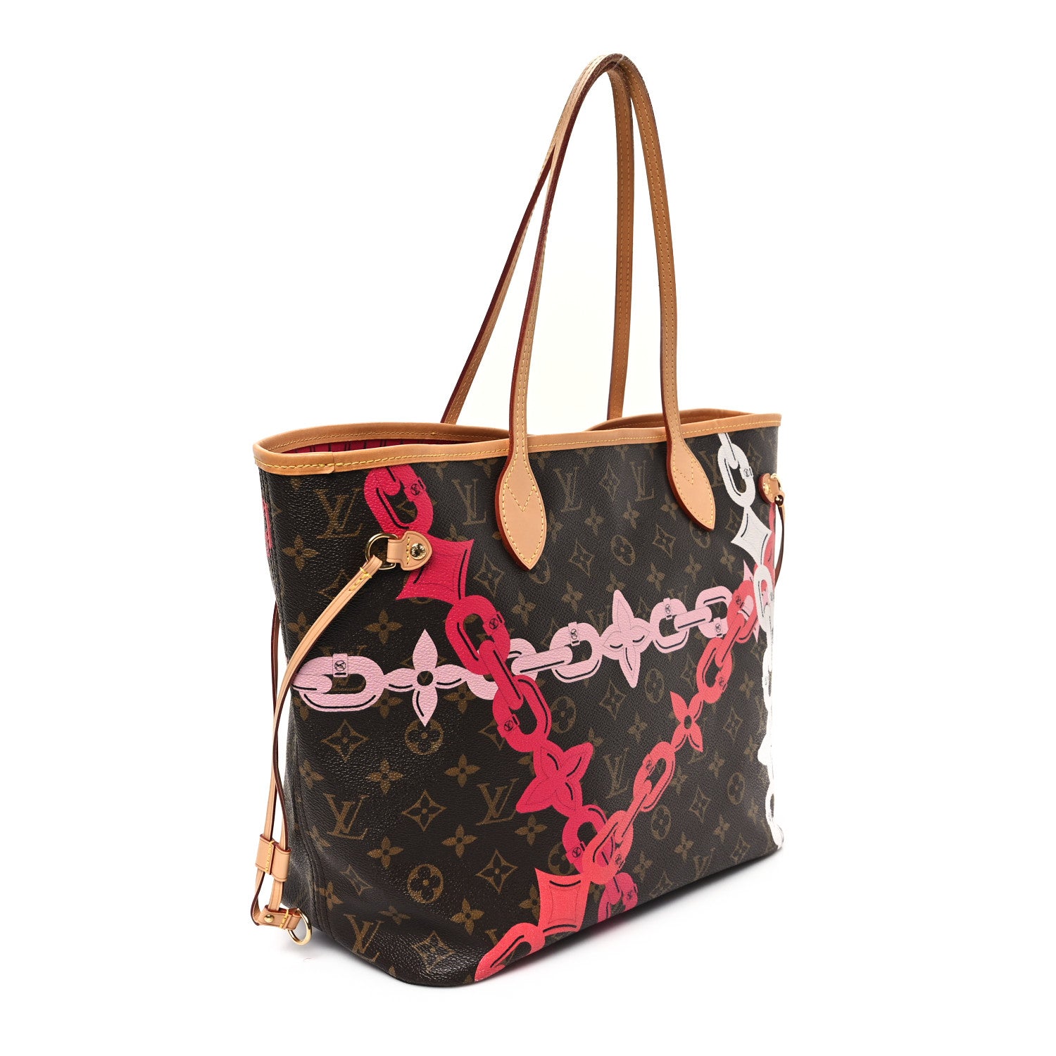 Louis Vuitton Monogram Bay Neverfull MM Rose Ballerine Poppy 4 of 12