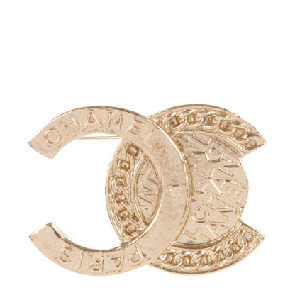 Chanel Large CC Brooch Gold 1 of 5