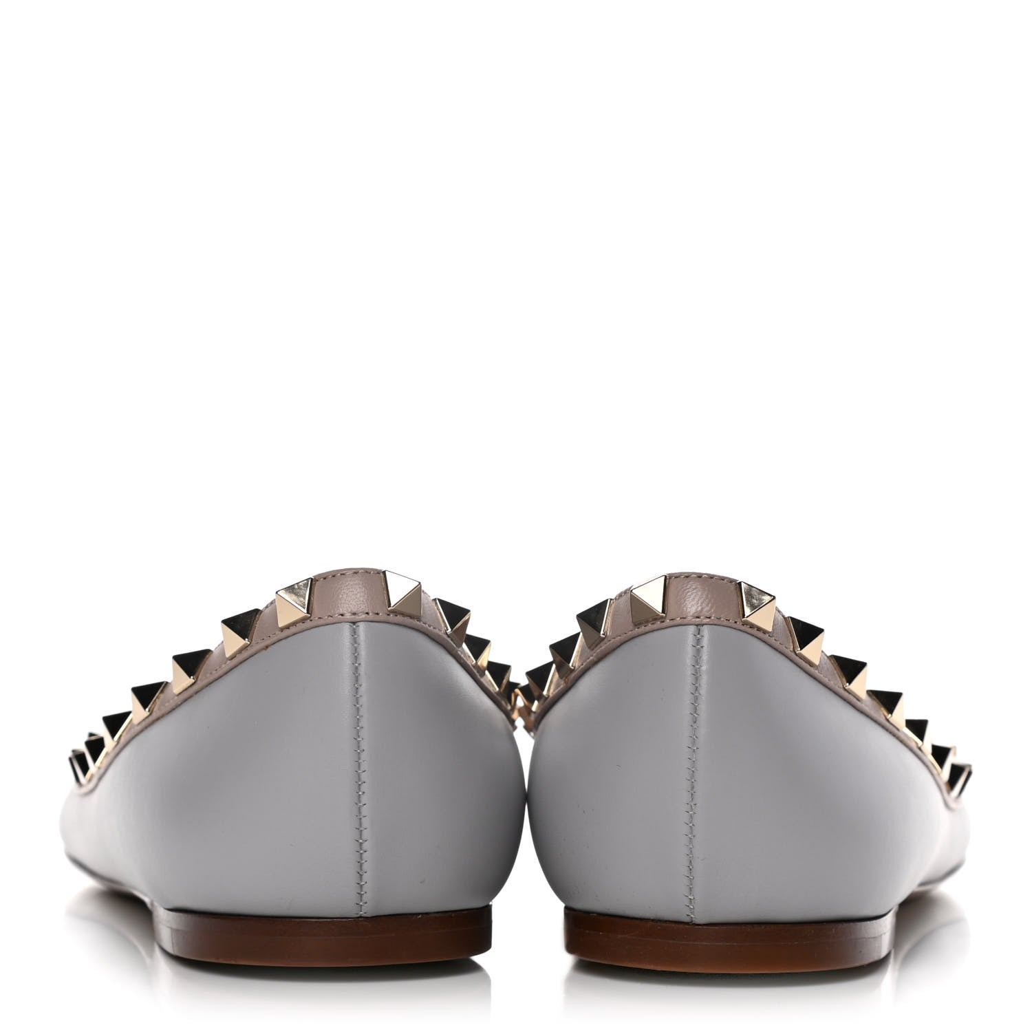 Valentino Garavani Calfskin Nappa Rockstud Ballerina Flats 40 Sky Sorbet Poudre 7 of 13
