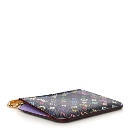 Louis Vuitton Monogram Multicolor Key Pouch Black Violet 4 of 9