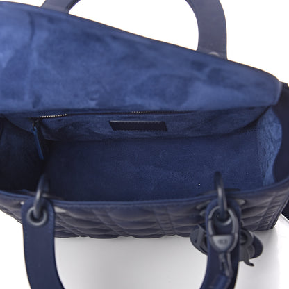 Christian Dior Ultra Matte Calfskin Cannage Medium Lady Dior Blue 5 of 8