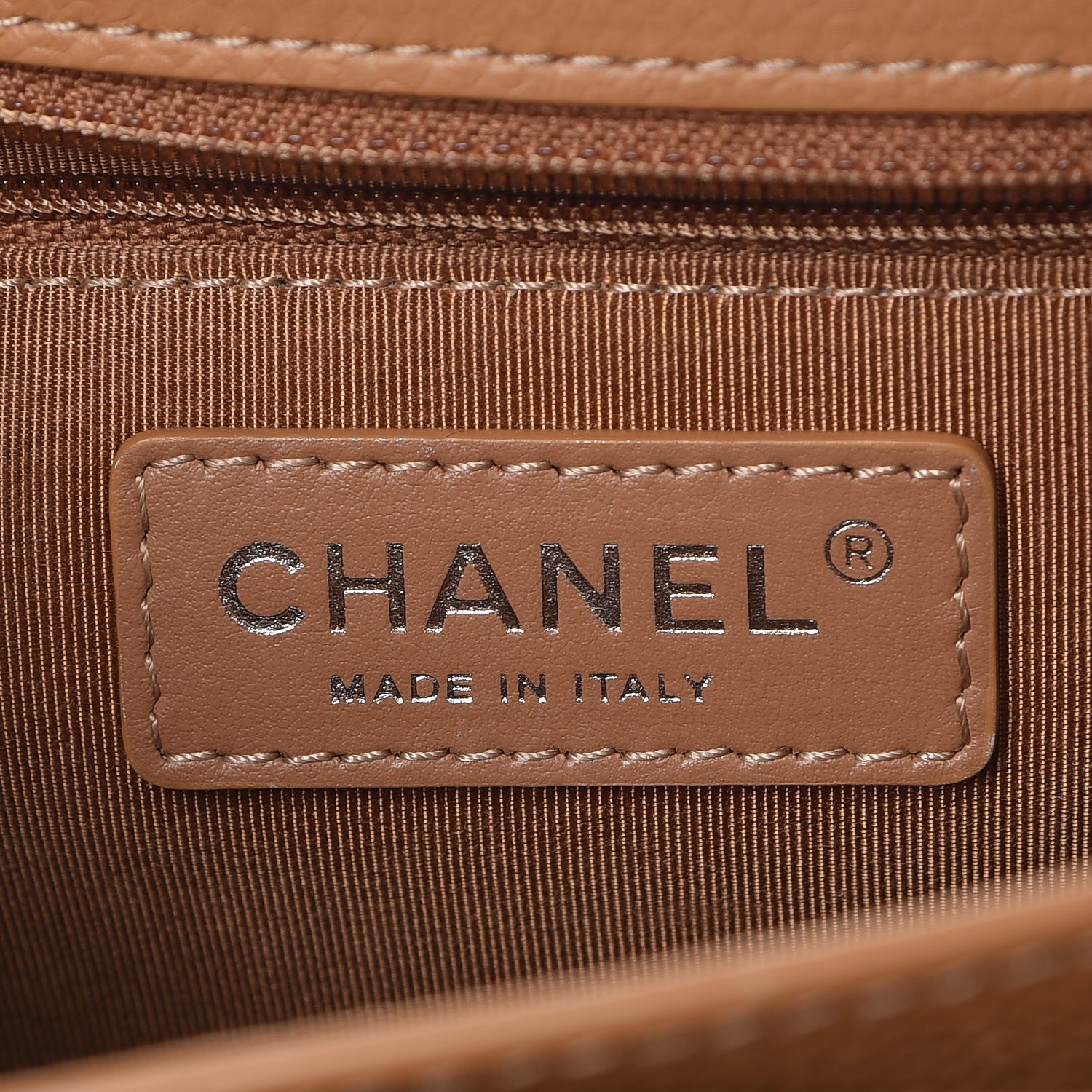 Chanel Caviar Quilted Small CC Box Flap Dark Beige 7 of 8